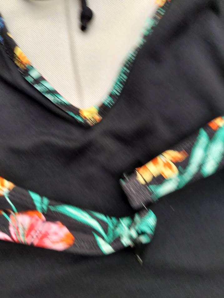 Çiçek Desenli Drapeli Uzun Mayokini - Görsel 5