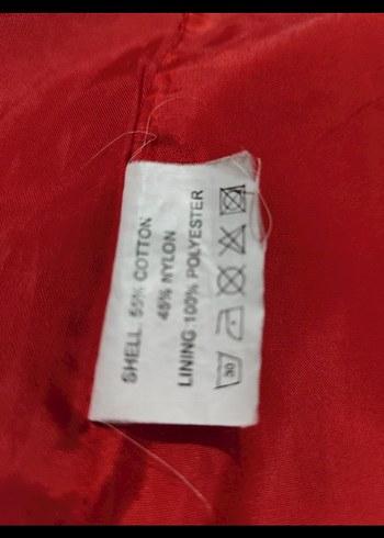 Kırmızı Kapüşonlu Bayan Astarlı  Yağmurluk - Görsel 7