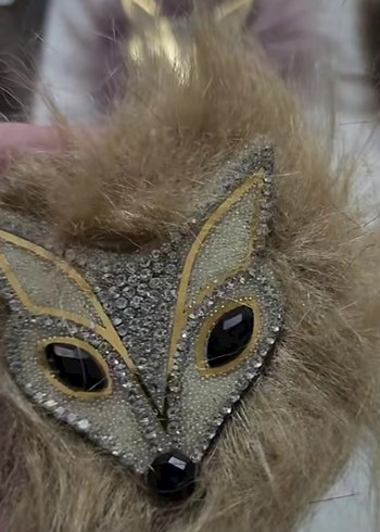 Renkli Kürklü Tilki aplik Aksesuarları - Görsel 4