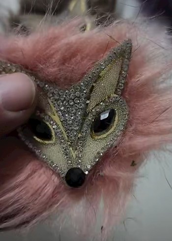 Renkli Kürklü Tilki aplik Aksesuarları - Görsel 2