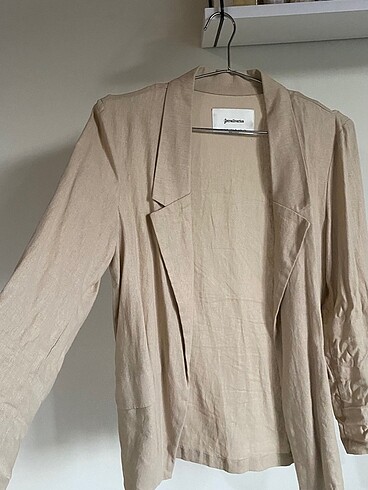 Stradivarius Stradivarius Keten Blazer Ceket