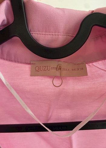 Mango /Pembe Kolsuz Keten Gömlek - Görsel 6