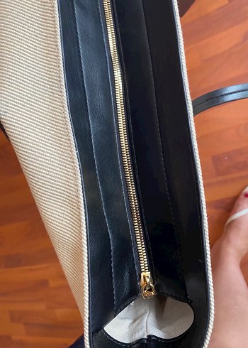  Beden Mango /çanta Kontrast Renk Kanvas Shopper Çanta