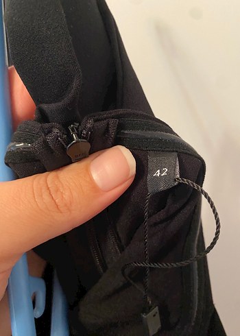 Milla /Straplez Siyah Midi Kalem Elbise - Görsel 6