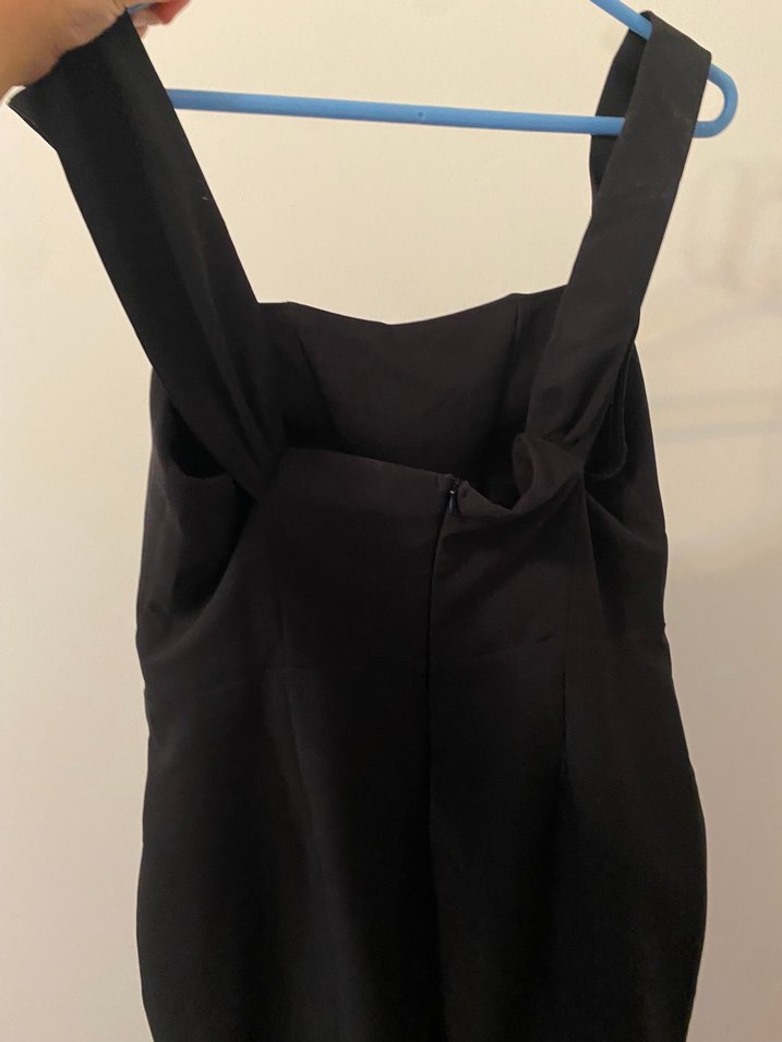 Milla /Straplez Siyah Midi Kalem Elbise - Görsel 5