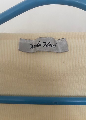 Milla /Beyaz V Yaka Kadın Triko Kazak - Görsel 5