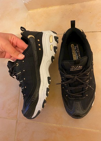 Skechers  orijinal Siyah Yılan Desenli Platform Spor Ayakkabı - Görsel 3