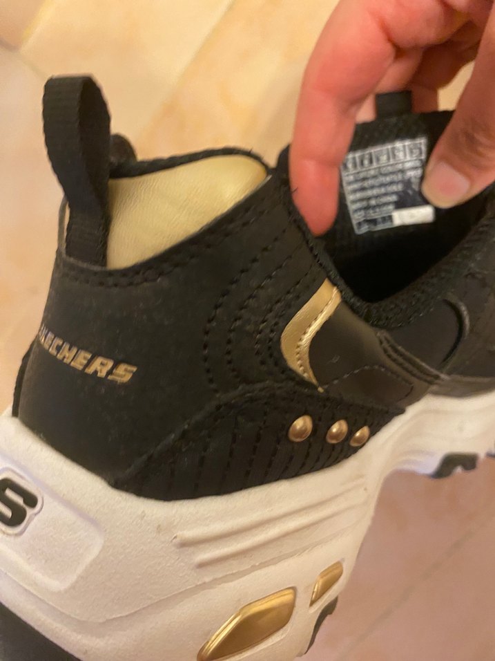 Skechers  orijinal Siyah Yılan Desenli Platform Spor Ayakkabı - Görsel 5