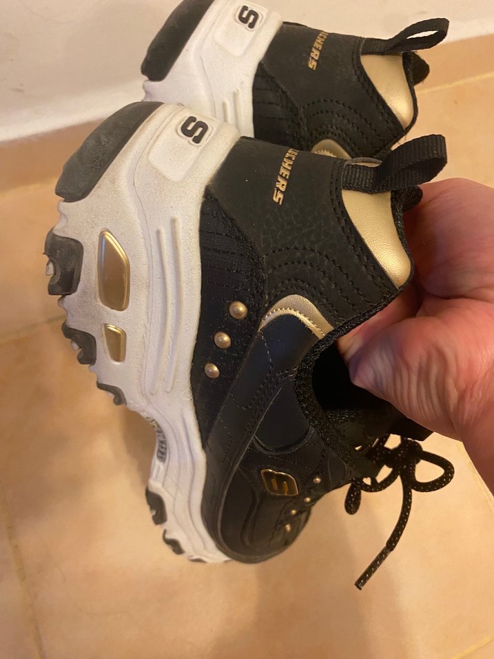 Skechers  orijinal Siyah Yılan Desenli Platform Spor Ayakkabı - Görsel 4