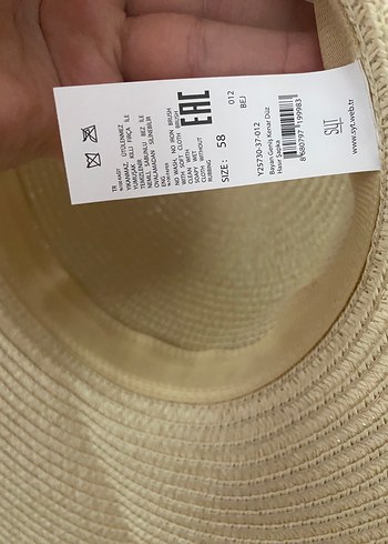 Bej Büyük Kenarlı Bohem Kadın Şapka - Görsel 7