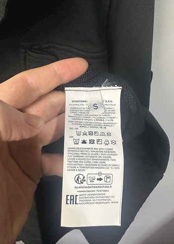 s Beden siyah Renk Kapüşonlu Fermuarlı Erkek Sweatshirt