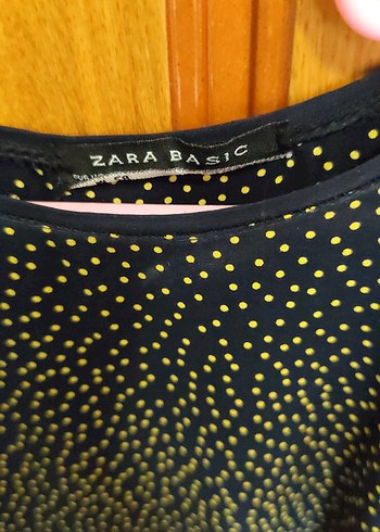 m Beden Siyah Kısa Kollu Zara Basic Elbise