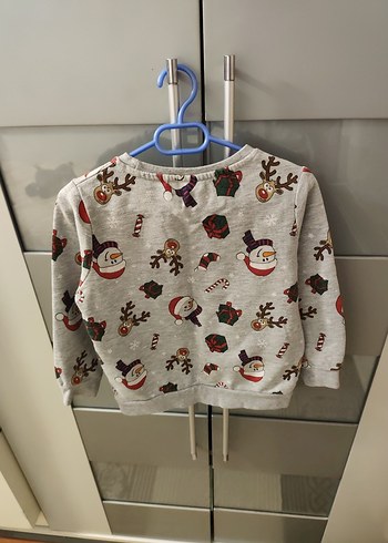 Yeni yıl desenli çocuk swaeahirt 4/5 yas - Görsel 3