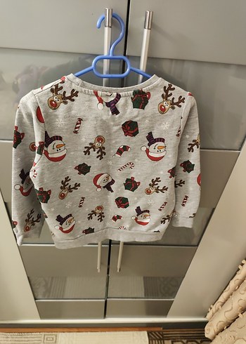 Yeni yıl desenli çocuk swaeahirt 4/5 yas - Görsel 4