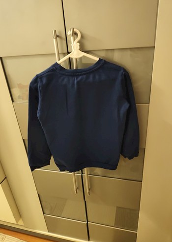 Erkek Çocuk Mavi Baskılı Sweatshirt - Görsel 2