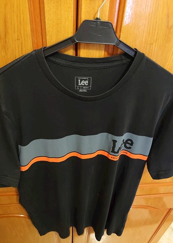 Lee Siyah Baskılı Erkek Tişört Large beden - Görsel 3