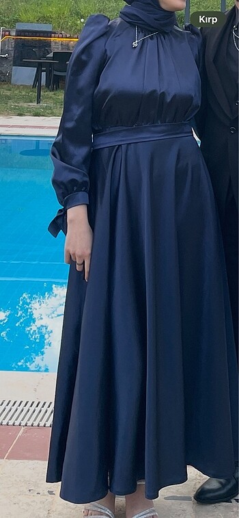 saten lacivert tesettür #abiye #mezuniyet #balo - Görsel 5