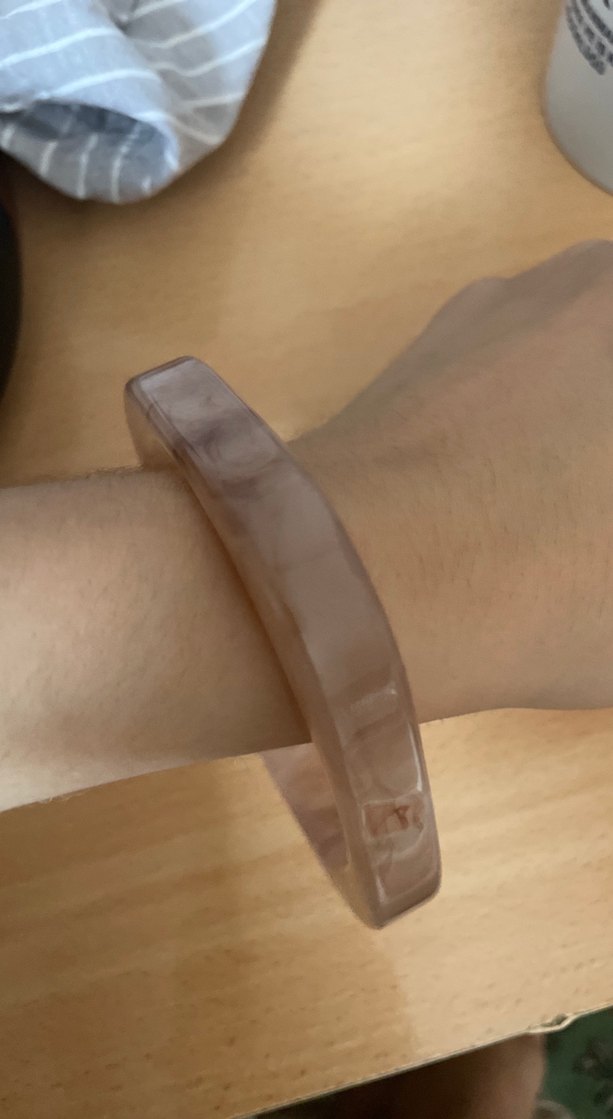 Bej Şeffaf Kadın Bileklik Reçine - Görsel 2