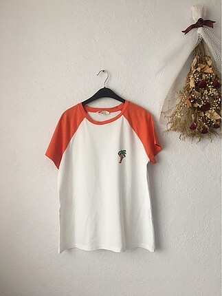 Flamingo detaylı T-shirt