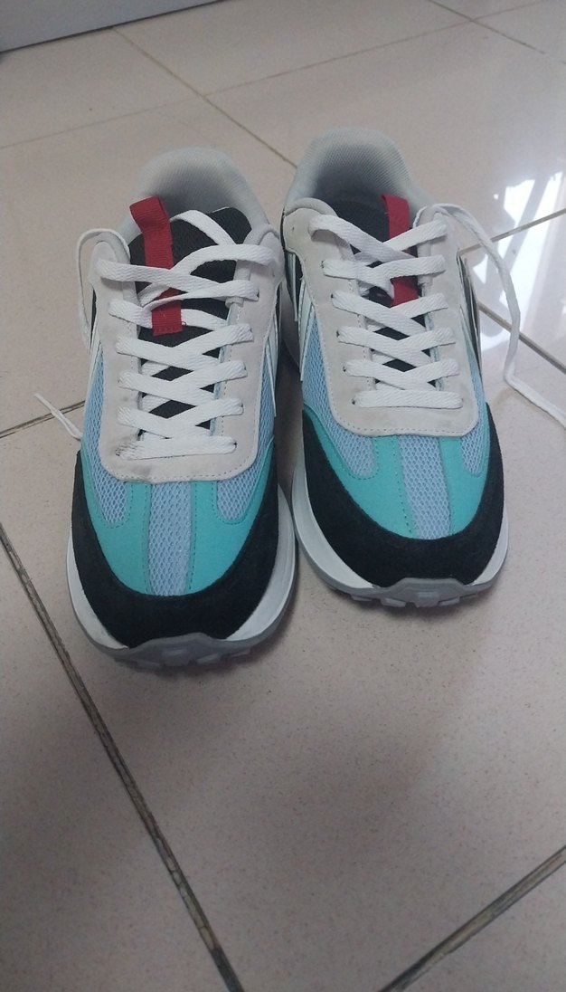 Renkli Bağcıklı Erkek Spor Ayakkabı - Görsel 2