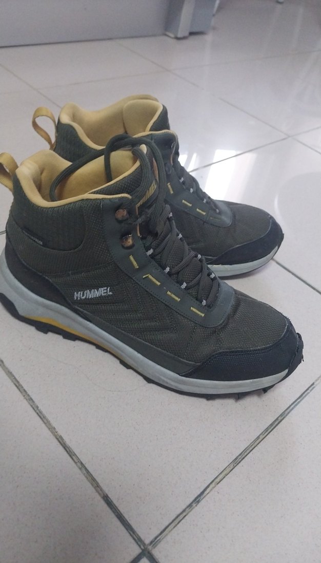 Gri Kamuflaj Desenli Bağcıklı Outdoor Ayakkabı - Görsel 3