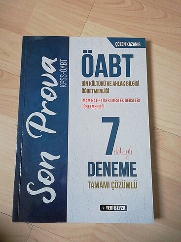 Dkab öabt yedibeyza yauınları 7 li deneme
