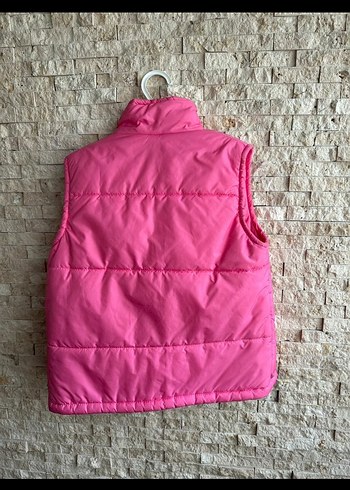 Kız Çocuk Pembe Fermuarlı Yelek 8-9 Yaş - Görsel 2