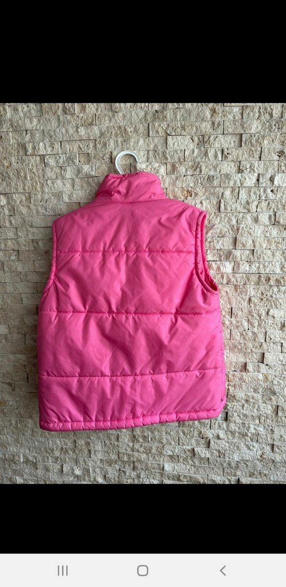 Kız Çocuk Pembe Fermuarlı Yelek 8-9 Yaş - Görsel 2