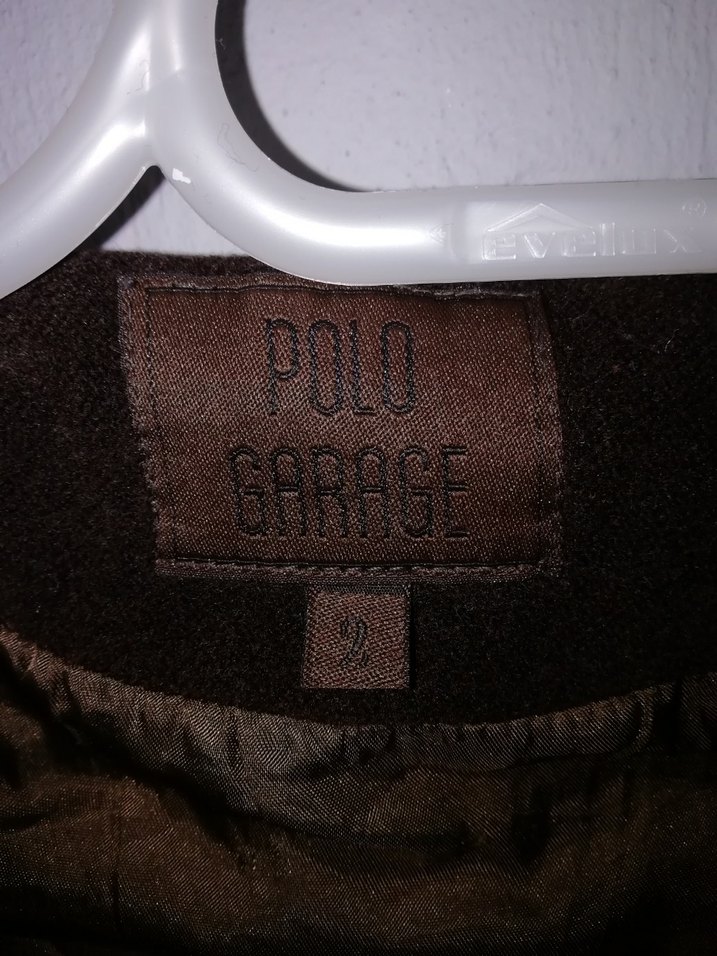 Koyu Kahverengi Çift Düğmeli, kapşonlu,kaşe Kaban - Görsel 5