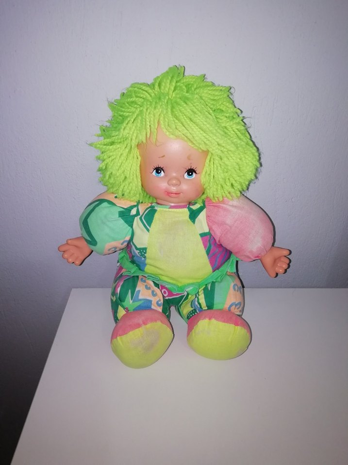 Renkli Saçlı Çok Renkli Bebek - Görsel 2