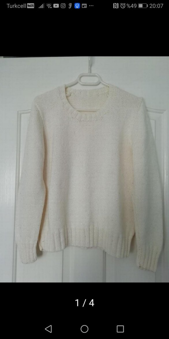 El örgüsü Kadın Triko Kazak - Görsel 2