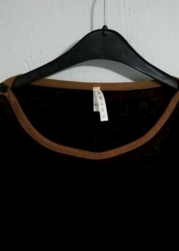 Düğmeli Siyah elbise - Görsel 4