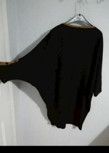 Düğmeli Siyah elbise - Görsel 2