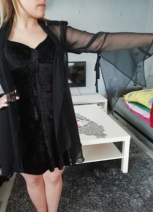 40 Beden siyah Renk Siyah abiye elbise