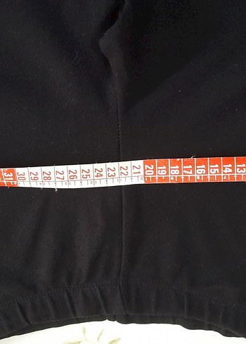 Kadın Siyah tayt Velcro Detaylı - Görsel 6