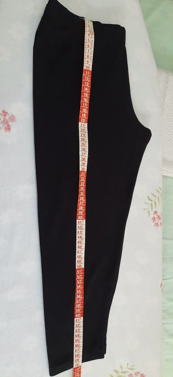 Kadın Siyah  tayt Velcro Detaylı - Görsel 4