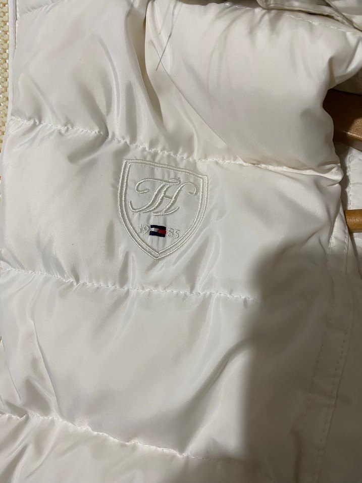 Tommy hilfiger Beyaz Kürklü Kadın Puff Yelek - Görsel 5