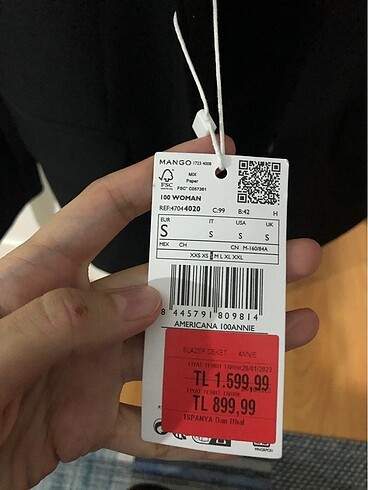 Mango Siyah blazer ceket