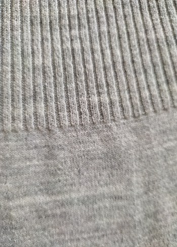 Gri Kadın Triko Midi Elbise - Görsel 8