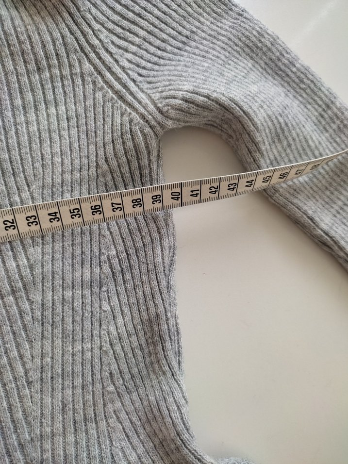 Gri Kadın Triko Midi Elbise - Görsel 5