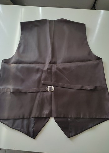 Düğmeli Kahverengi Erkek Yelek - Görsel 2