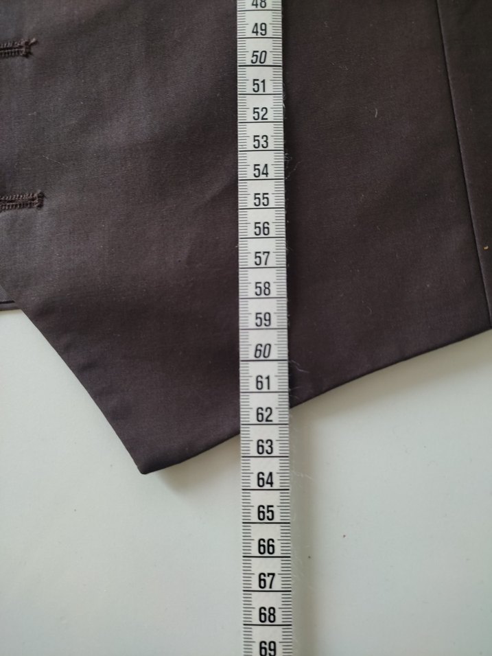 Düğmeli Kahverengi Erkek Yelek - Görsel 5