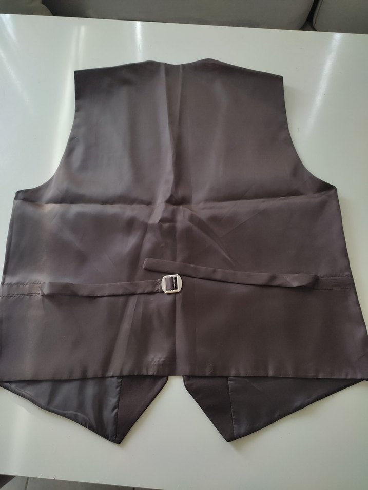 Düğmeli Kahverengi Erkek Yelek - Görsel 2