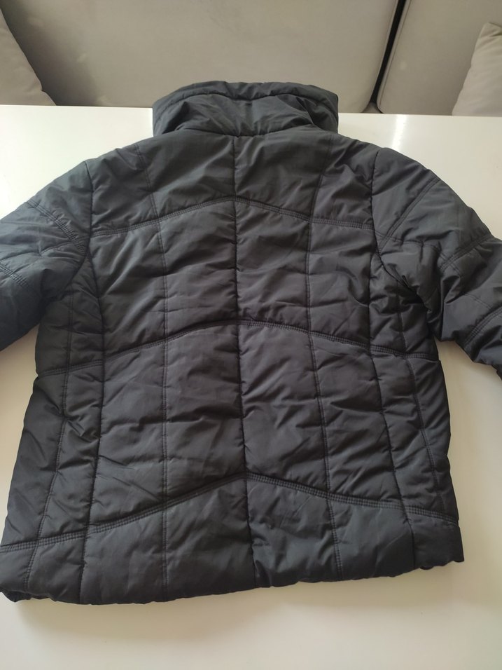 Düğmeli Siyah Kadın Kışlık Mont M BEDEN - Görsel 4