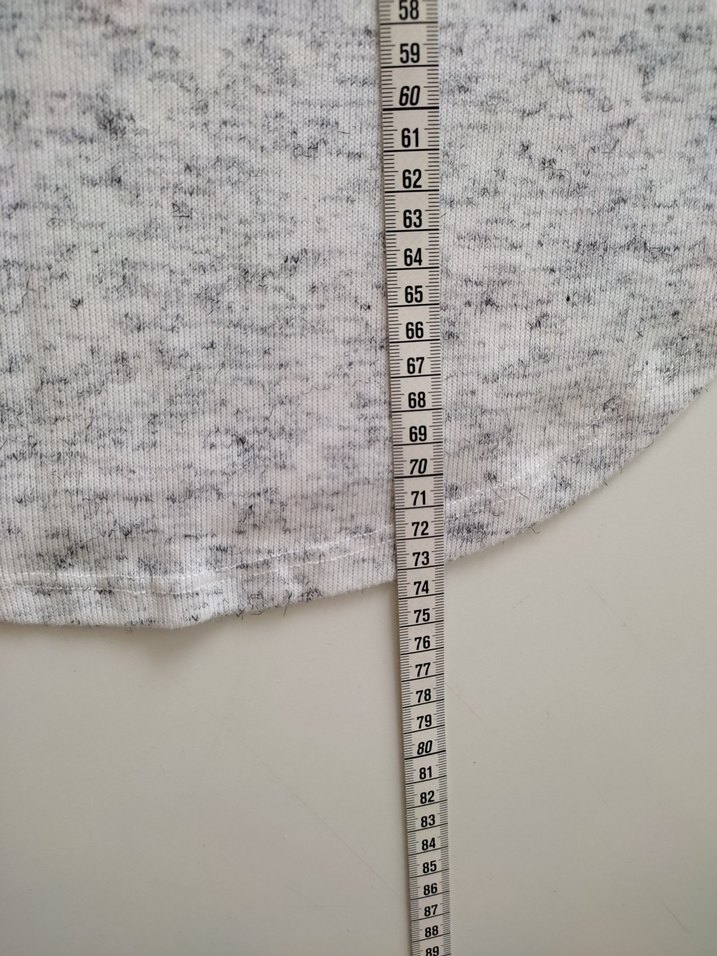 Gri Pamuklu Fakir Kol sweatshirt - Görsel 3