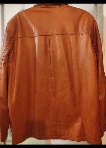 BÜYÜK BEDEN ERKEK DERİ KABAN - Görsel 2