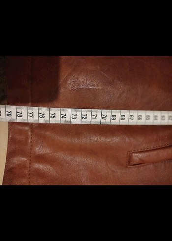 BÜYÜK BEDEN ERKEK DERİ KABAN - Görsel 7