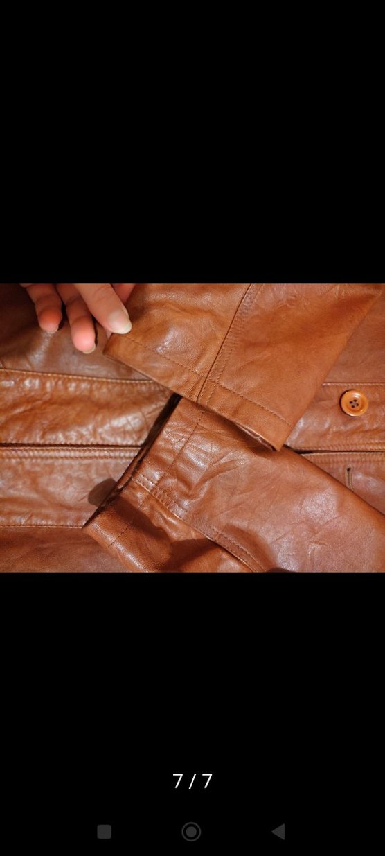 BÜYÜK BEDEN ERKEK DERİ KABAN - Görsel 5