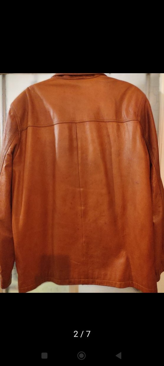 BÜYÜK BEDEN ERKEK DERİ KABAN - Görsel 2