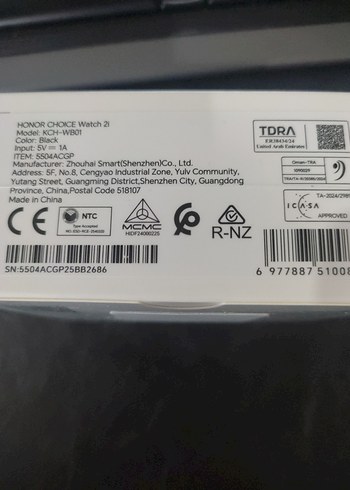 HONOR CHOICE Watch 2i Siyah Akıllı Saat - Görsel 2